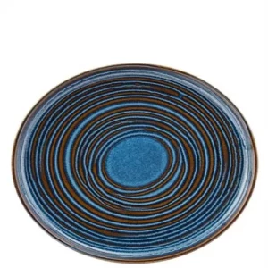 An image of a Utopia Santo Coupe Plate Cobalt 22cm8.5