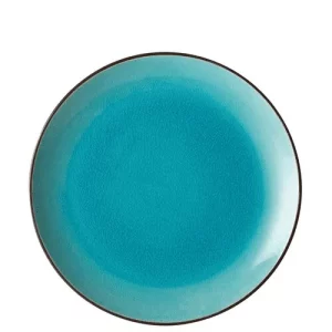 An image of a Utopia Soho Coupe Plate Aqua 26.5cm10.5