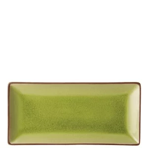 An image of a Utopia Soho Rectangular Plate Verdi 30 x 14cm1.5 x 5.5