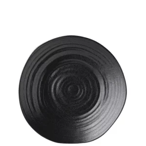 An image of Utopia Tribeca Plate Ebony 21cm8.25