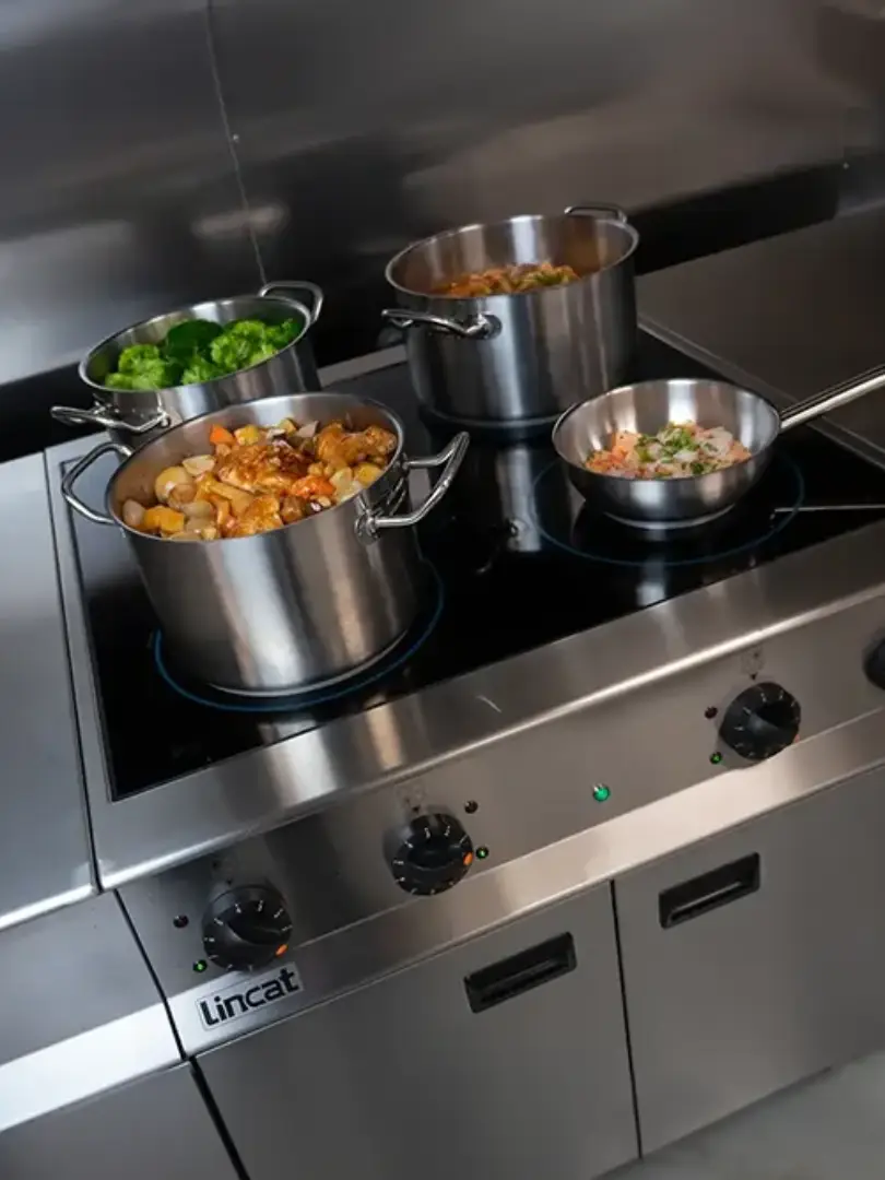 image of catering equipment in a professional kitchen environment