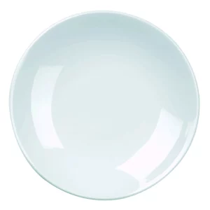 An image of a Alchemy-Fine-China-Balance-Coupe-Plate-White-22.9cm9