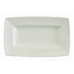 An image of a Alchemy Fine China Energy Rectangle Plate White 33 x 22.9cm13 x 9