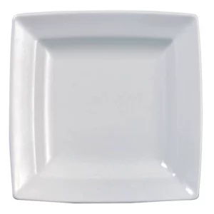 An image of a Alchemy Fine China Energy Square Plate White 13.3cm5.25