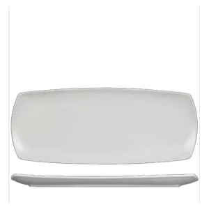 An image of a Art De Cuisine Menu Med Rectangular Plate White 14 x 35.5cm5.5 x 14