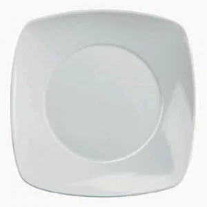 An image of a Art De Cuisine Menu Small Square Plate White 17cm6.8