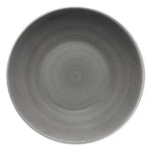 An image of a Bauscher Modern Rustic Deep Coupe Plate Ceramica Grey 18.25cm 7.2