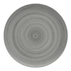 An image of a Bauscher Modern Rustic Flat Coupe Plate Ceramica Grey 15.25cm 6