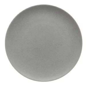 An image of a Bauscher Modern Rustic Flat Coupe Plate Ceramica Stone 15cm 6