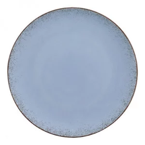 An image of a Bauscher Modern Rustic Flat Coupe Plate Natural Blue 28cm 11