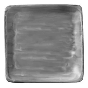 An image of a Bauscher Modern Rustic Flat Square Plate Ceramica Grey 21cm 8.4