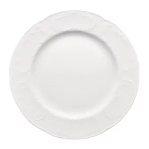 An image of a Bauscher Mozart Rimmed Plate White 16cm 6.3