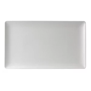 An image of a Bauscher Purity Pearls Rectangular Plate Light 34 x 20cm13.4 x 7.9