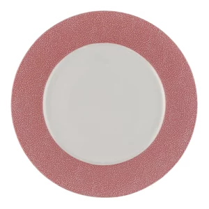 An image of a Bauscher Purity Pearls Rimmed Plate Pink 32cm12.5