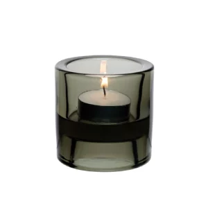 An image of the Black Double Ended Tealight Holder 2.75"