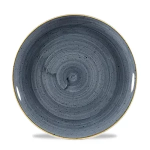 An image of a Churchill Super Vitrified Stonecast Coupe Plate Blueberry 27cm10.6