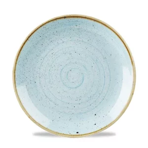 An image of a Churchill Super Vitrified Stonecast Coupe Plate Duck Egg Blue 23.2cm9.1