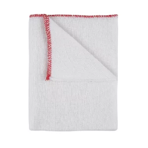 An image of the Dishcloth Bleached 40x25cm - Sewn Red