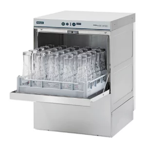 An image of the Halcyon Amika AMH55 WSD Glasswasher with Drain Pump 500mm Basket