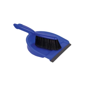 An image of the Professional Dust Pan & Brush Set Soft - Blue