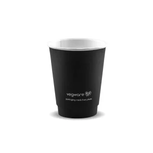 Vegware 79-Series Double Wall Black Hot Cup 230ml/8oz