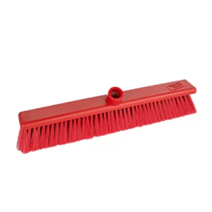 An image of the Washable Broom Head Coloured Stock 30cm Stiff - Red