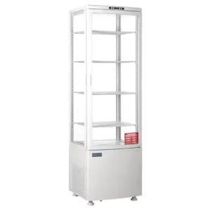 Polar C-Series Energy Efficient Curved Door Display Fridge White - 235L/51.7Gal