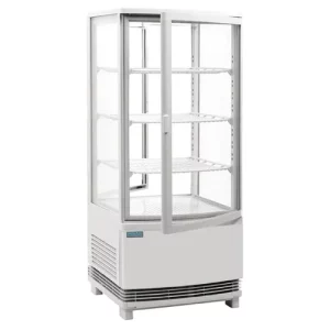 Polar C-Series Energy Efficient Curved Door Display Fridge White - 86L/18.9Gal