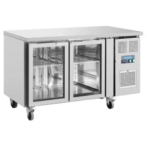 Polar U-Series 2 Door Counter with Glass Doors